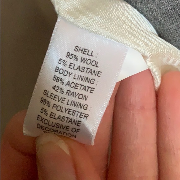 Banana Republic Wool Gray Stretch Career Blazer - Picture 7 of 7